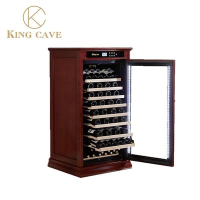 Giá tốt. Cửa thủy tinh Mỹ gỗ sồi nguyên liệu tự do đứng Wine Cabinet trực tuyến
