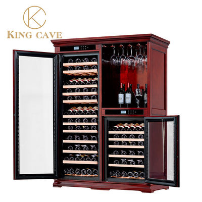 Giá tốt. Máy làm mát rượu vang điện Cabinet Wood Wine Cooler 50 đến 80% Độ ẩm trực tuyến