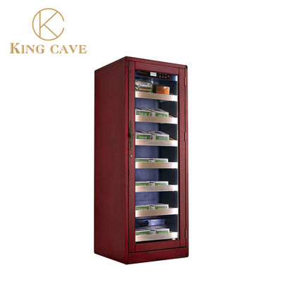 Giá tốt. Thương mại Khóa gỗ Humidor Cabinet Reagan Humidor Wine tủ lạnh trực tuyến