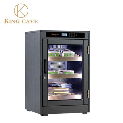Giá tốt. Cedar gỗ kệ cửa kính đơn Cigar Cooler Cabinet với kiểm soát độ ẩm trực tuyến
