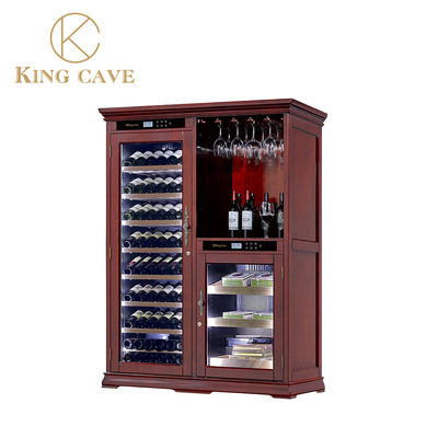 Giá tốt. Cửa kính kiểu Mỹ khu vực kép gỗ Whiskey và Cigar Cabinet trực tuyến