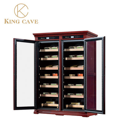 Giá tốt. Solid Wood Touch Control khu vực kép Điện Wine Cooler Cigar Humidor Cabinet trực tuyến