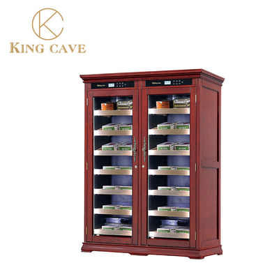Giá tốt. Wood Frame Cigar Cooler Humidor Khu vực kép Giảm nhiệt rượu vang lớn với tủ trực tuyến