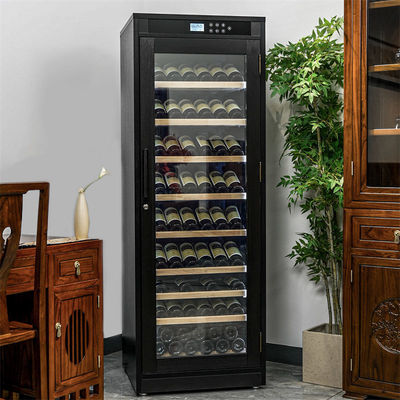 Giá tốt. Tự lập tủ lạnh điều khiển cảm ứng khóa Black Wood Wine Cooler Cabinet trực tuyến