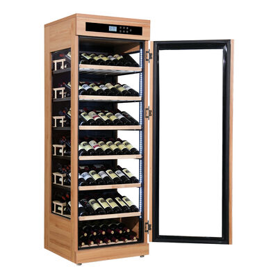 Giá tốt. Thiết kế thanh lịch Solid gỗ khung nhà bếp Wine Cooler với 60 chai dung lượng trực tuyến