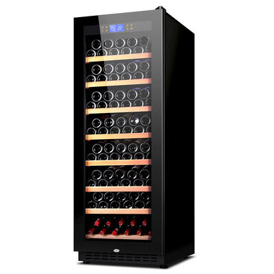 Giá tốt. Tự lập điều khiển cảm ứng gỗ Wine Cooler Cabinet với màn hình kỹ thuật số cho lưu trữ rượu vang tối ưu trực tuyến