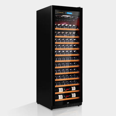 Giá tốt. Điện thoại thông minh điều khiển cảm ứng gỗ Wine Cooler Cabinet với cửa kính nóng trực tuyến