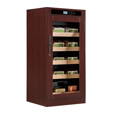 Giá tốt. Tủ giữ ẩm tủ lạnh xì gà kỹ thuật số bằng gỗ cao cấp với kệ có thể điều chỉnh, hoạt động êm ái dưới 42 dB và đèn chiếu sáng nội thất LED trực tuyến