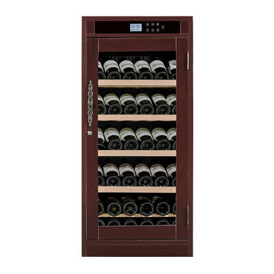 Giá tốt. Chính xác kiểm soát nhiệt độ Wine Cooler Cabinet với cửa kính bảo vệ tia UV và làm mát nhiệt điện trực tuyến