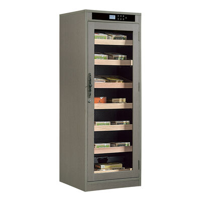 Giá tốt. Kiểm soát độ ẩm nhiệt độ chính xác Cigar Cooler Humidor với nội thất gỗ Cedar Tây Ban Nha và kệ tháo rời có thể điều chỉnh trực tuyến
