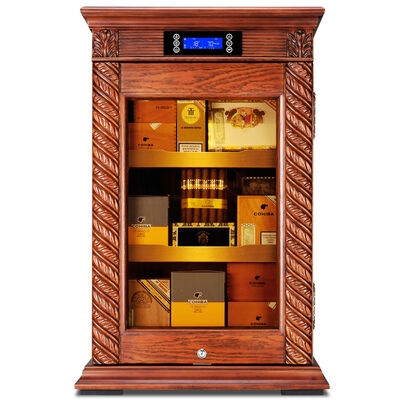 Giá tốt. Kiểm soát khí hậu thông minh Solid Wood Cigar Cooler Humidifier Cabinet With Lock trực tuyến